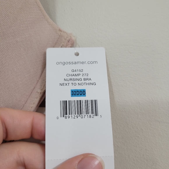 On gossamer next to nothing nursing bra 32ddd 32f nwt - Picture 4 of 4